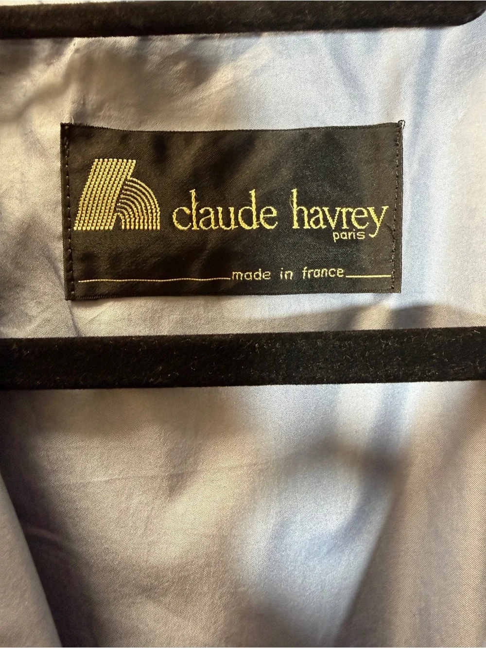 Claude Havrey Paris Vintage Jacket M Periwinkle Blue Rain Windbreaker France - Picture 2 of 11